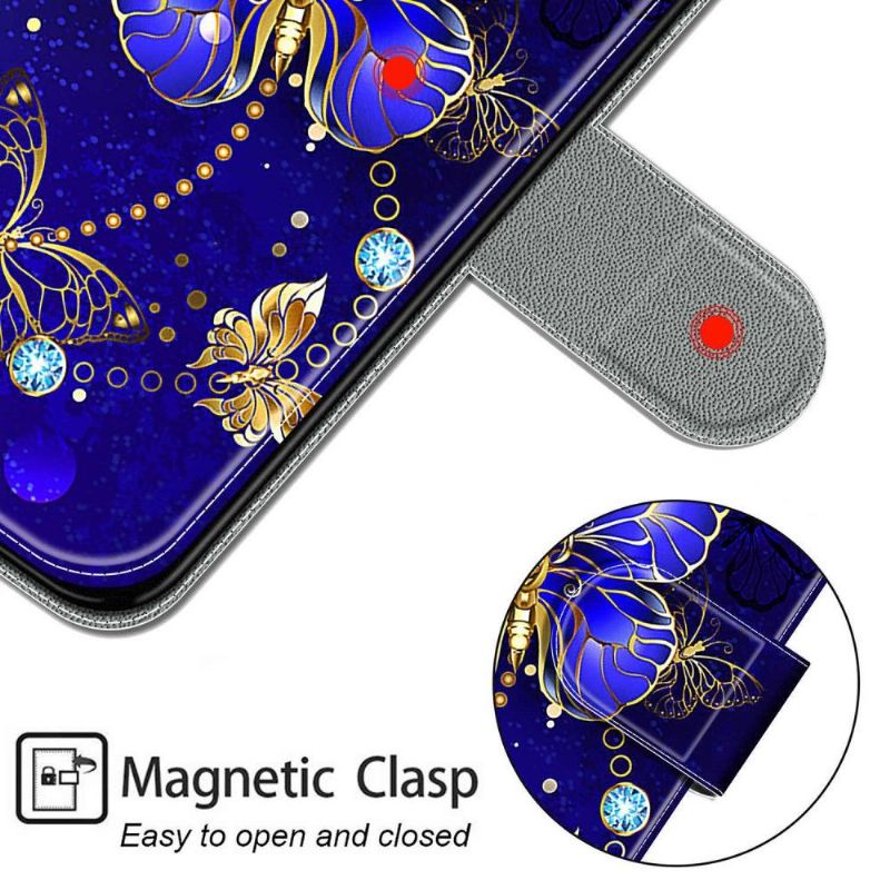 Flipové Pouzdro Na iPhone 11 Fialový Motýl