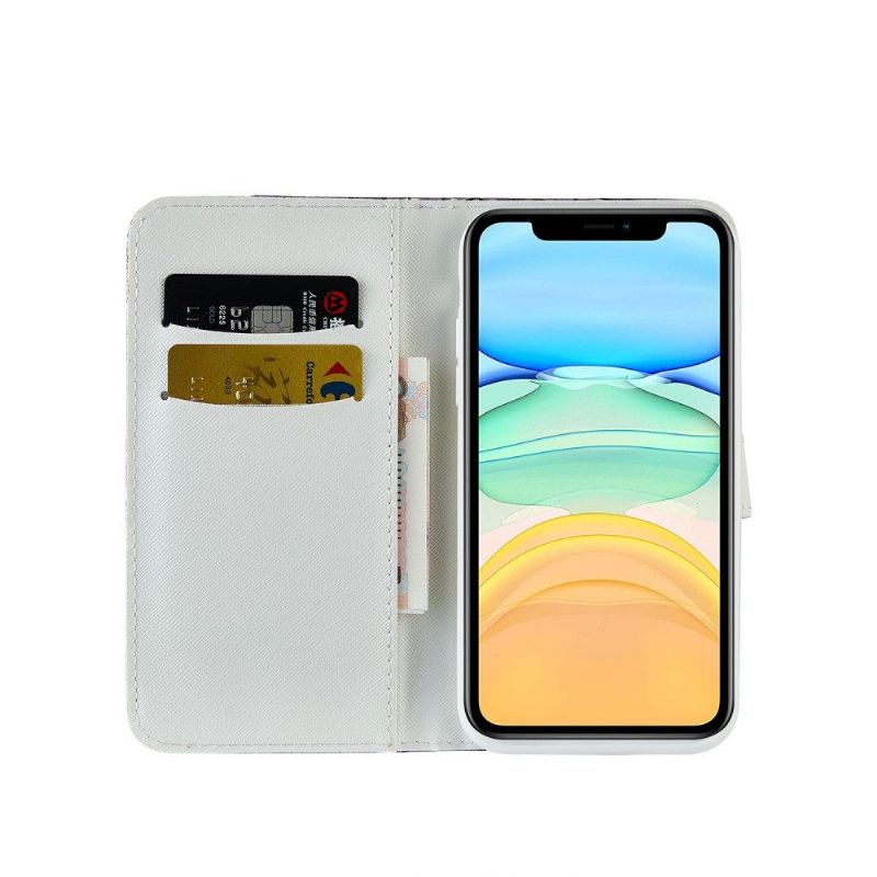 Flipové Pouzdro Na iPhone 11 Kouzlo S Efektem Croc