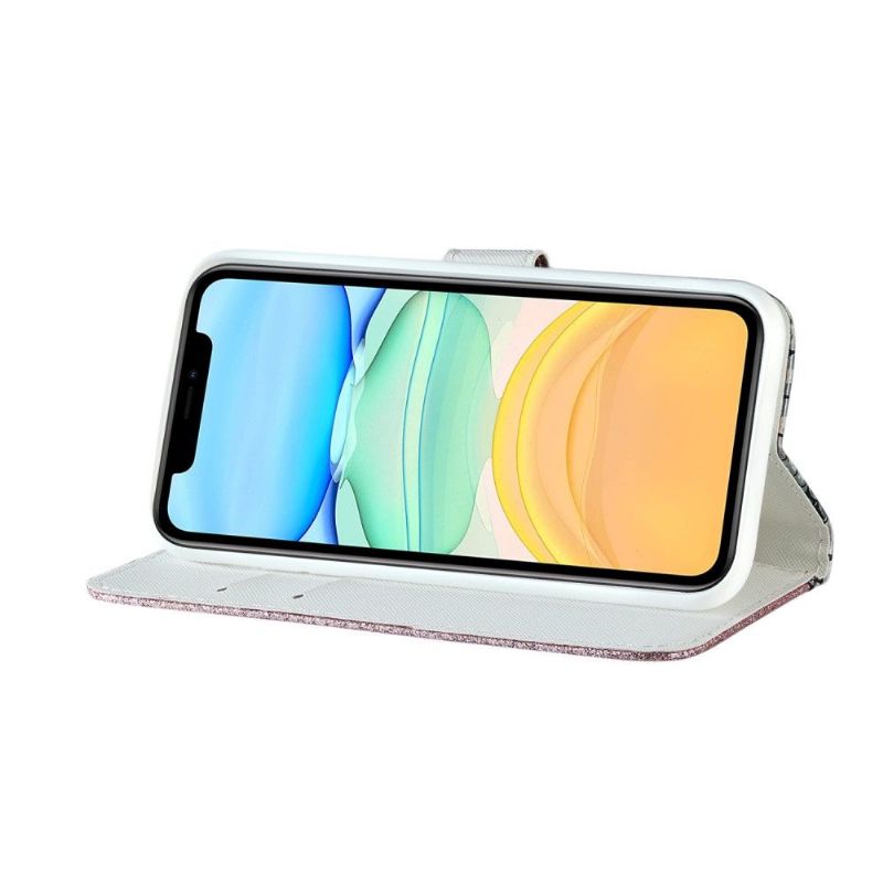 Flipové Pouzdro Na iPhone 11 Kouzlo S Efektem Croc