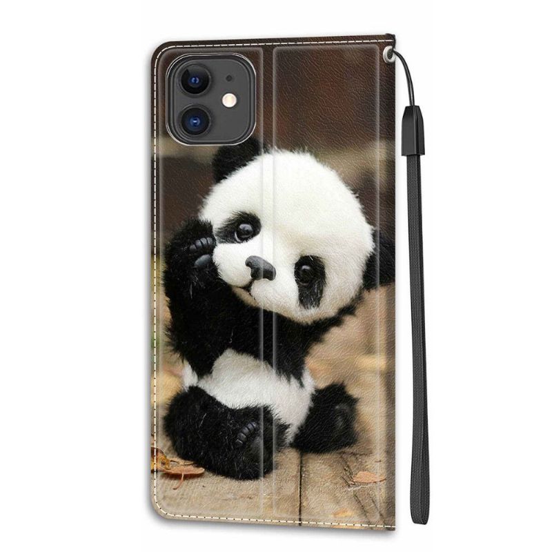 Flipové Pouzdro Na iPhone 11 Malá Panda