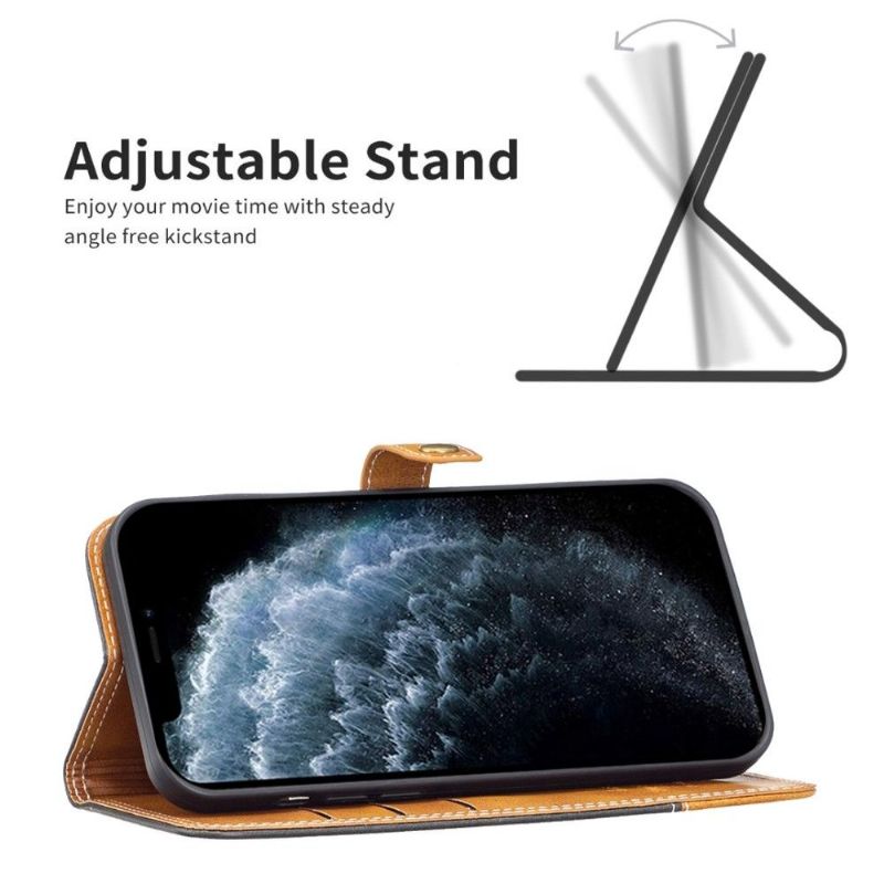 Flipové Pouzdro Na iPhone 11 Odkryté Švy Binfen Series-8