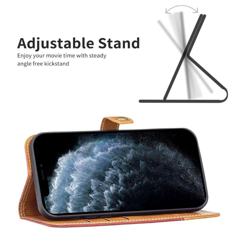 Flipové Pouzdro Na iPhone 11 Odkryté Švy Binfen Series-8