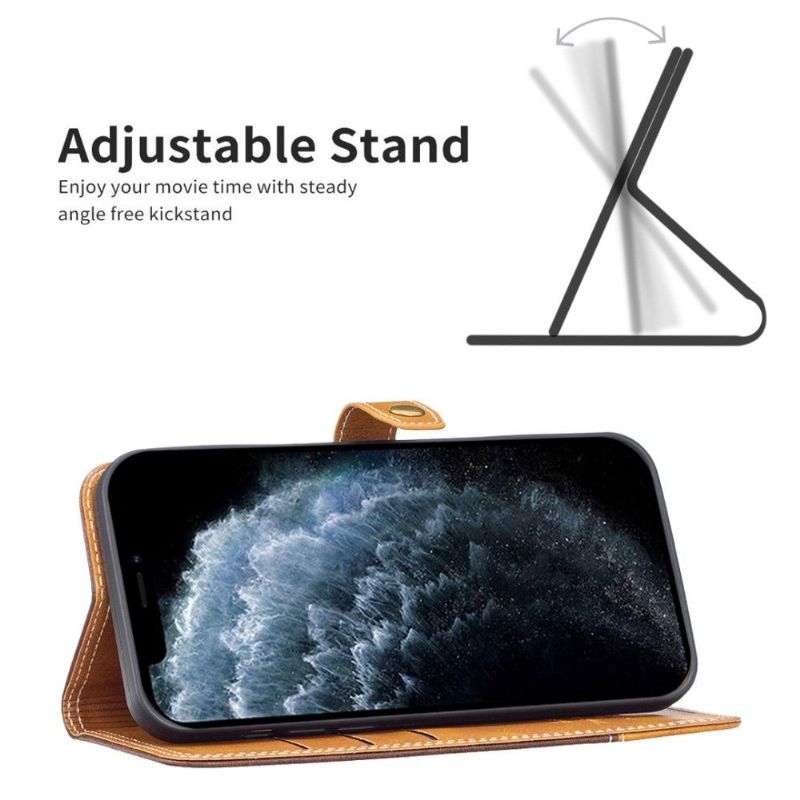 Flipové Pouzdro Na iPhone 11 Odkryté Švy Binfen Series-8