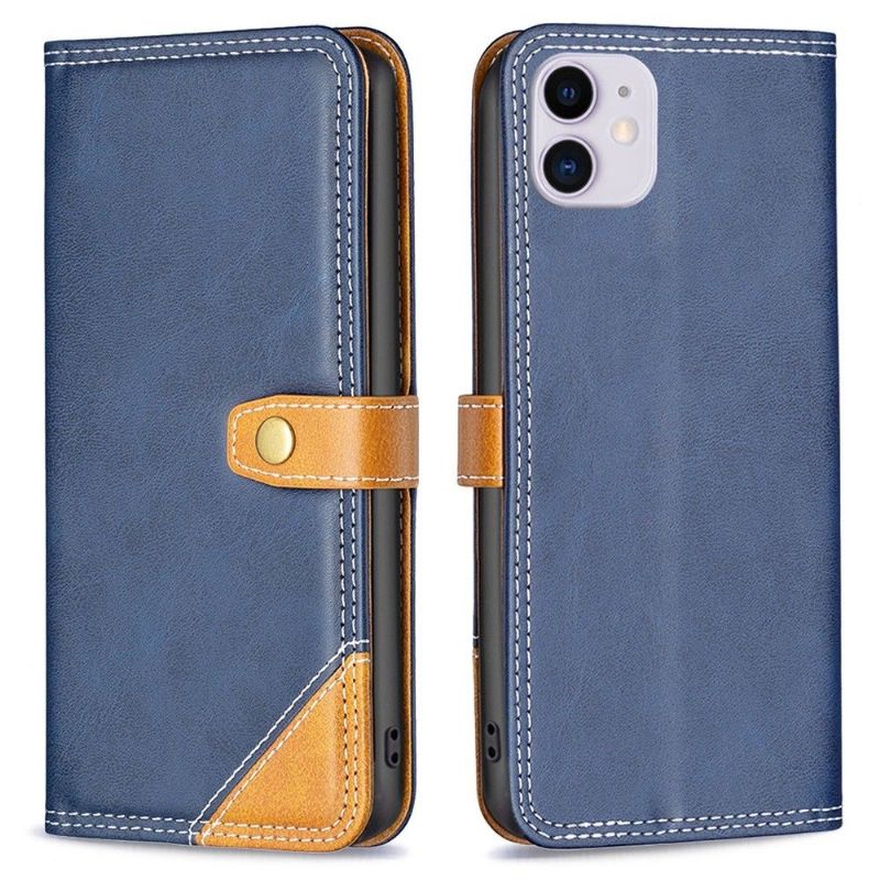 Flipové Pouzdro Na iPhone 11 Odkryté Švy Binfen Series-8