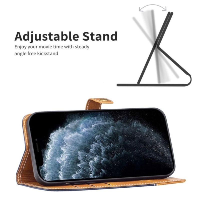Flipové Pouzdro Na iPhone 11 Odkryté Švy Binfen Series-8