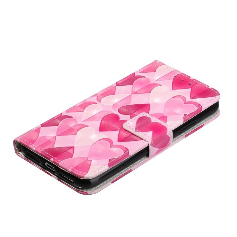 Flipové Pouzdro Na iPhone 11 Srdce + Popruh Přes Rameno