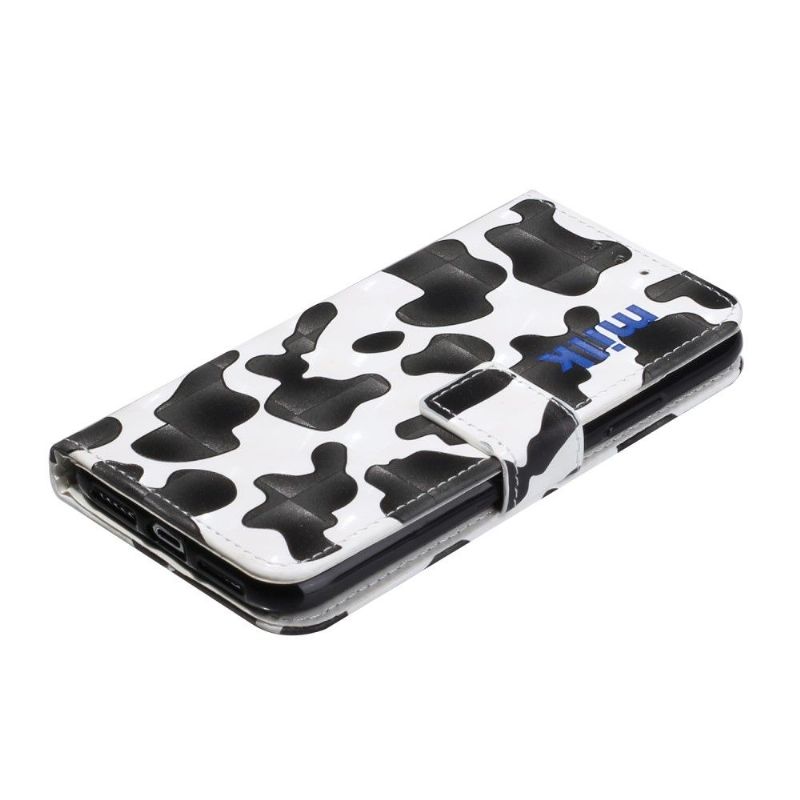 Flipové Pouzdro Na iPhone 11 Styl Krávy + Popruh Přes Rameno