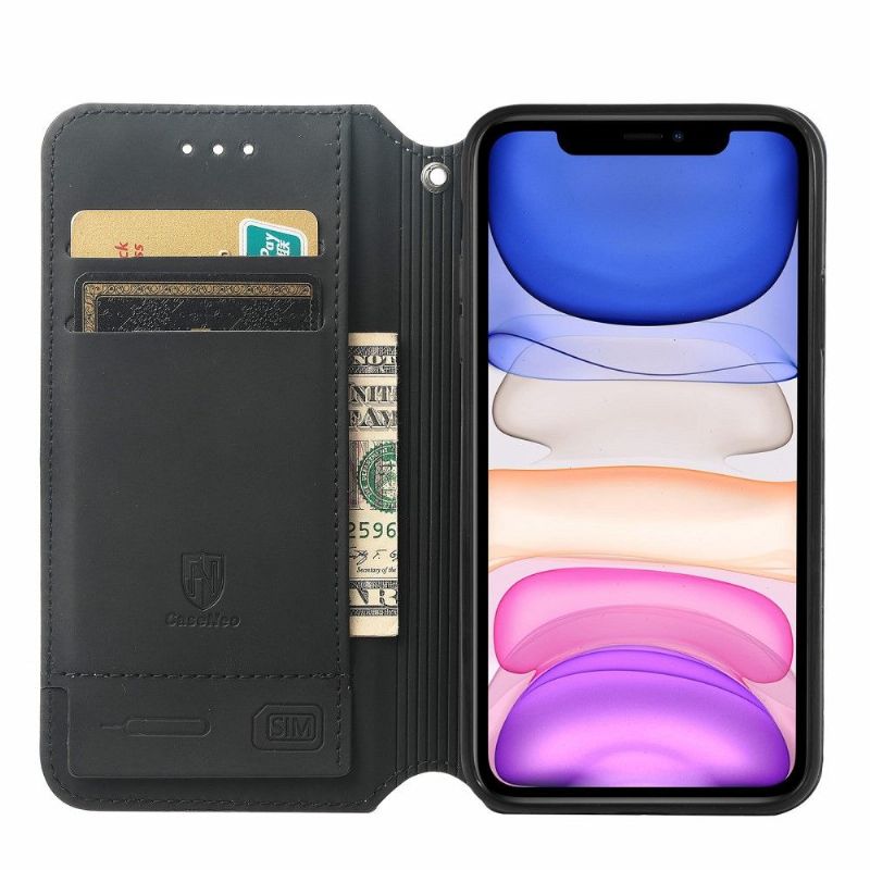 Kožené Pouzdro Na iPhone 11 Duhový Oblak