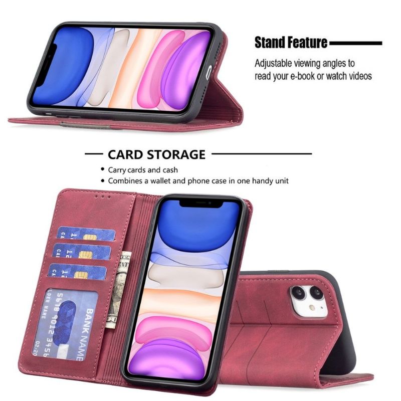 Kožené Pouzdro Na iPhone 11 Flipové Pouzdro Umělá Kůže Binfen Color Flip