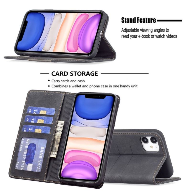 Kožené Pouzdro Na iPhone 11 Flipové Pouzdro Umělá Kůže Binfen Color Flip