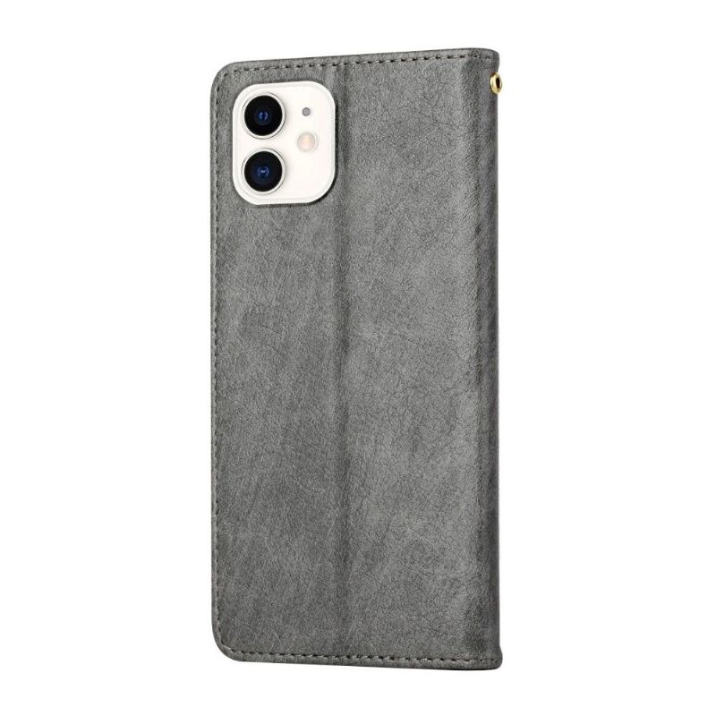 Kožené Pouzdro Na iPhone 11 Prémiová Ilustrační Dívka
