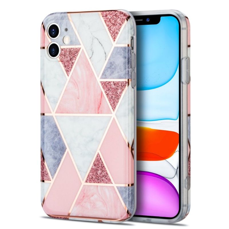 Kryt Na iPhone 11 Flexibilní Růžová Geometrie