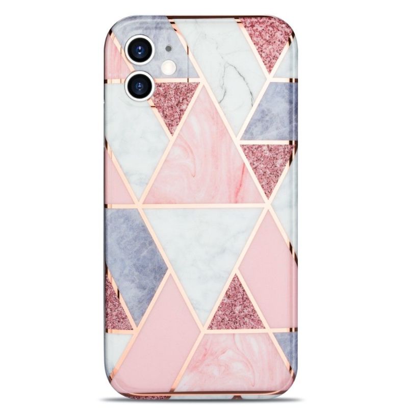 Kryt Na iPhone 11 Flexibilní Růžová Geometrie