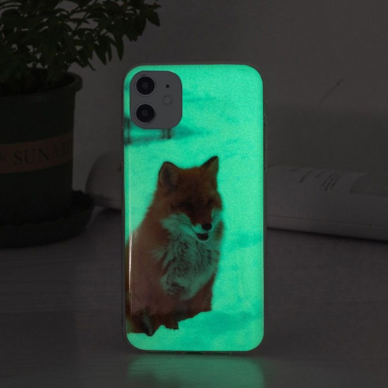 Kryt Na iPhone 11 Fluorescenční Červená Liška