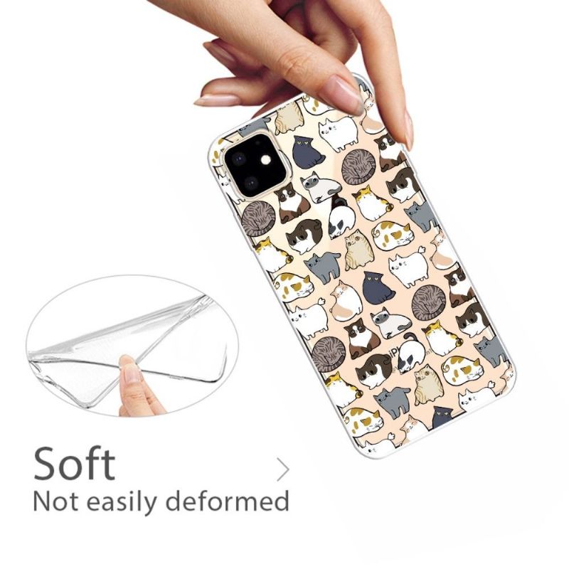 Kryt Na iPhone 11 Transparentní Vícenásobné Chaty