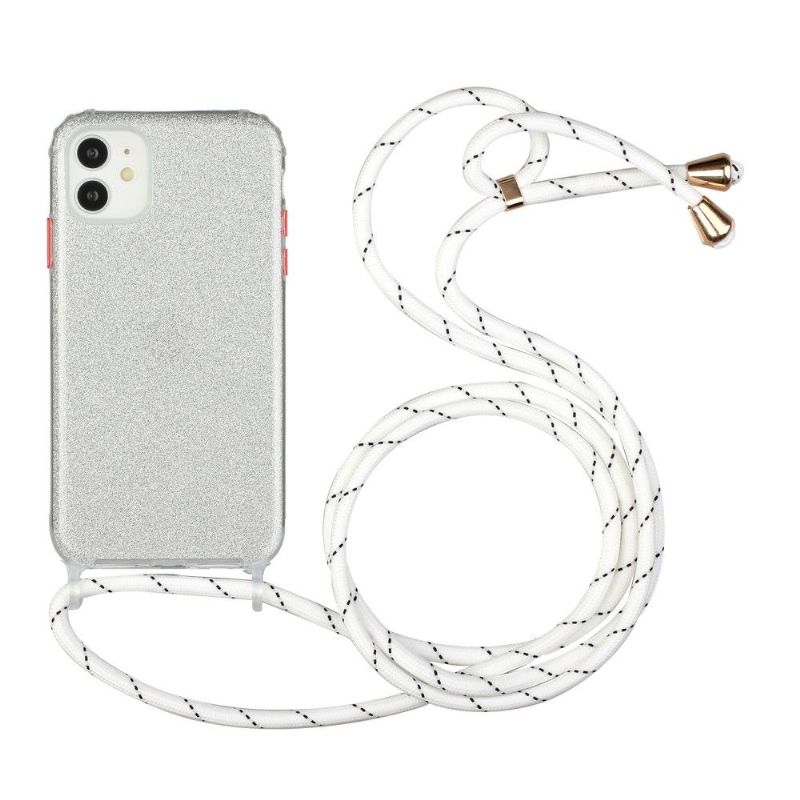 Kryt Na iPhone 11 Šňůra Na Řemínky Glamour Flitry