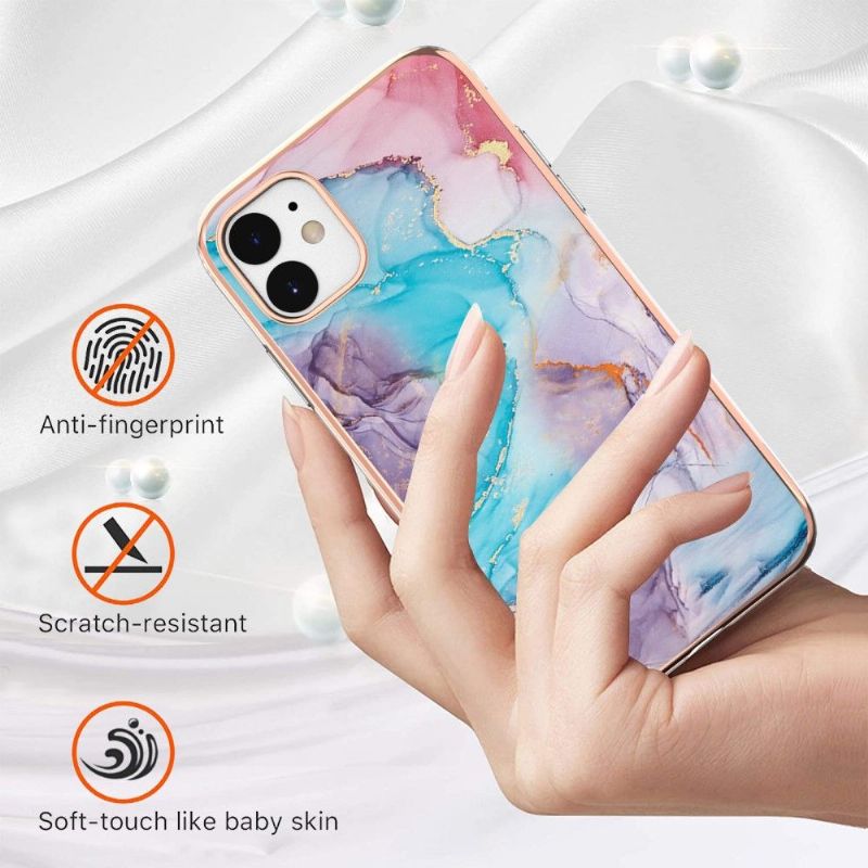 Kryty Na Mobil Na iPhone 11 Modrý Mramor