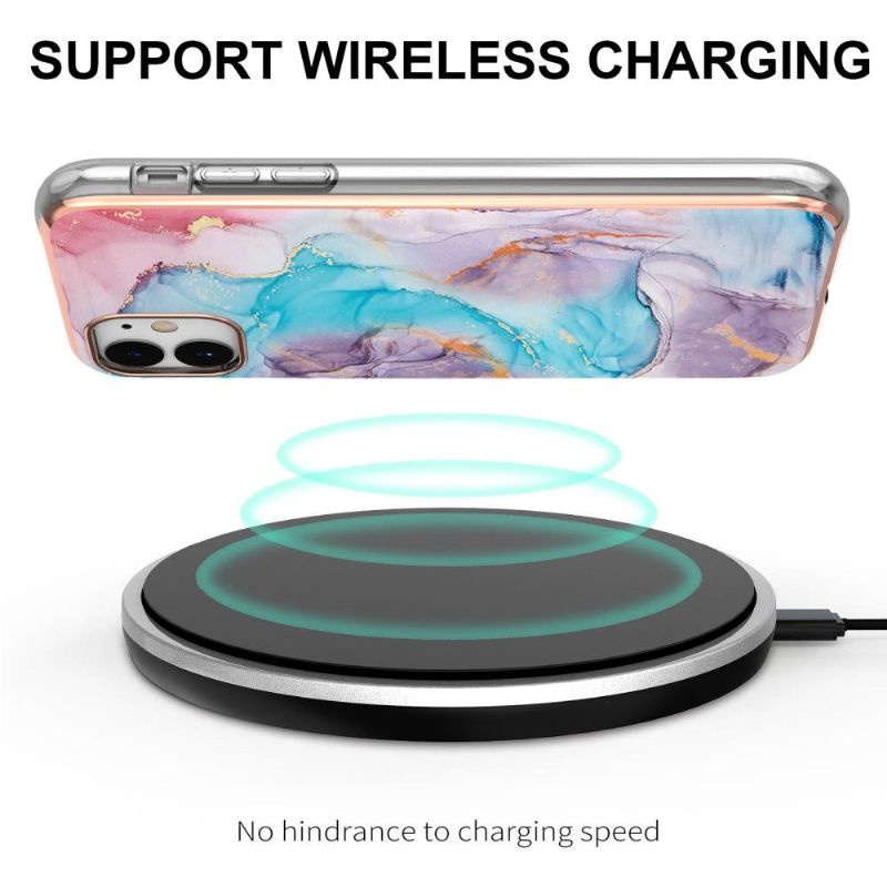 Kryty Na Mobil Na iPhone 11 Modrý Mramor
