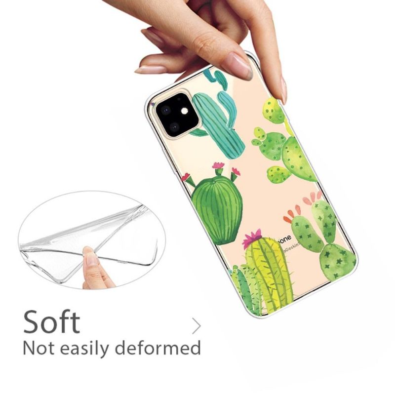 Kryty Na Mobil Na iPhone 11 Průhledný Kaktus