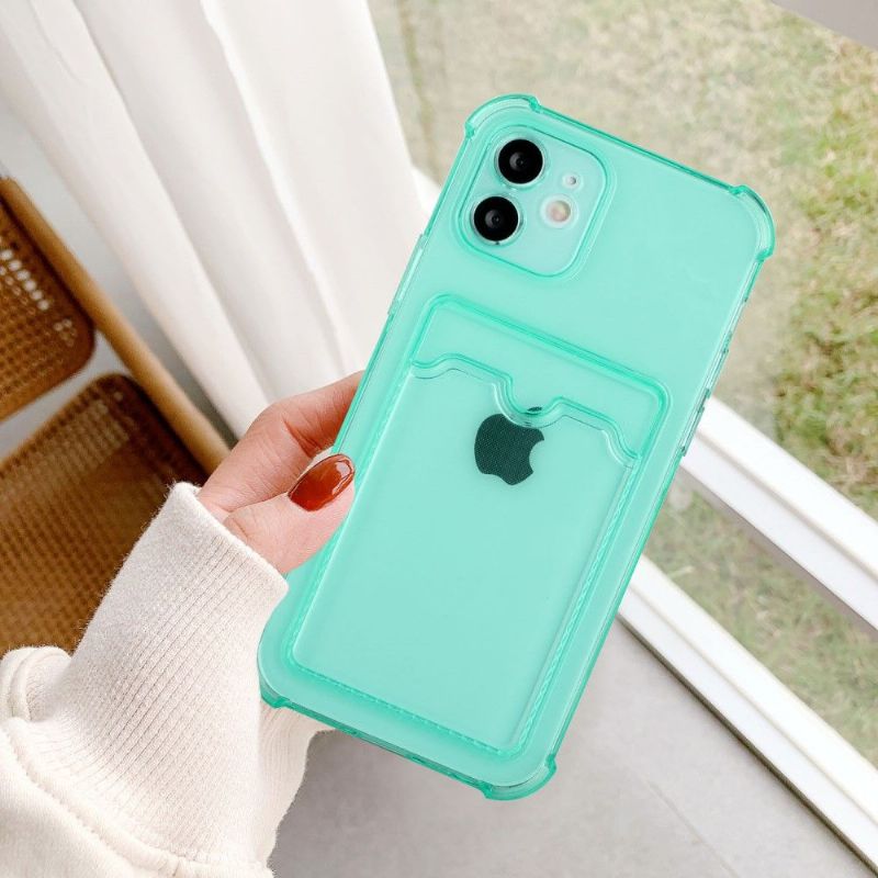 Kryty Na Mobil Na iPhone 11 Vymažte Držitel Karty