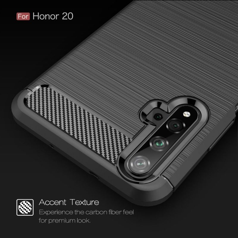 Kryty Na Mobil Na Honor 20 Uhlíkový Kartáčovaný Gel