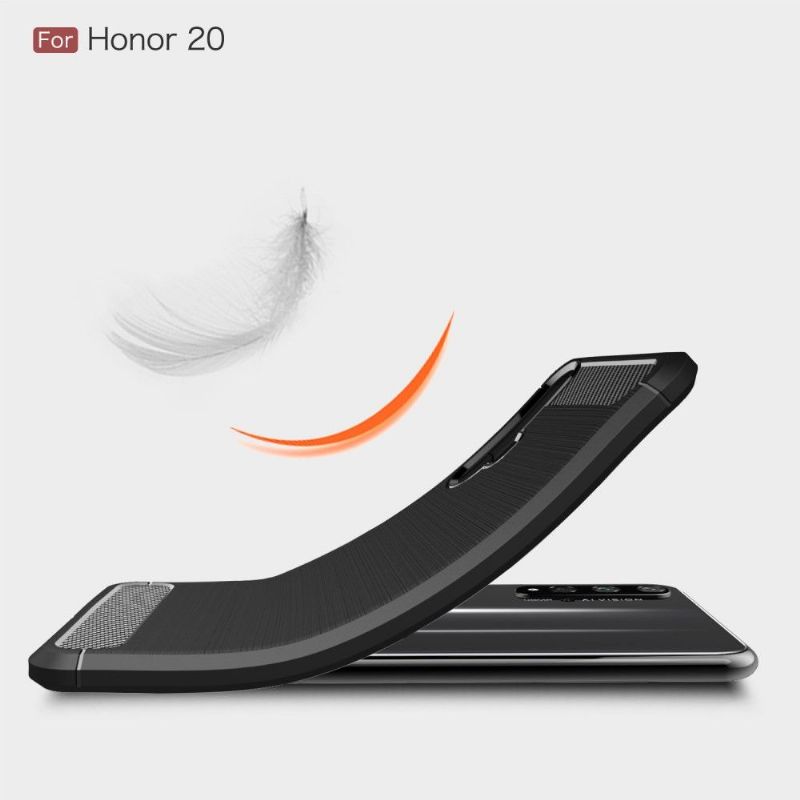 Kryty Na Mobil Na Honor 20 Uhlíkový Kartáčovaný Gel