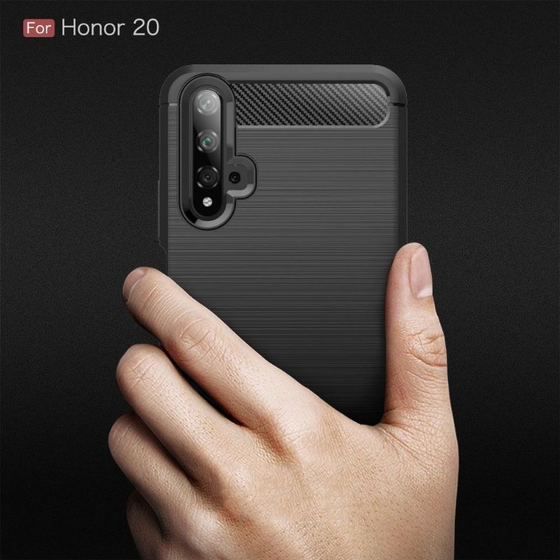 Kryty Na Mobil Na Honor 20 Uhlíkový Kartáčovaný Gel
