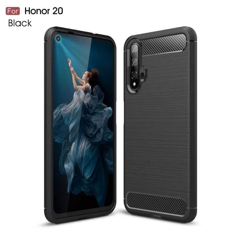 Kryty Na Mobil Na Honor 20 Uhlíkový Kartáčovaný Gel