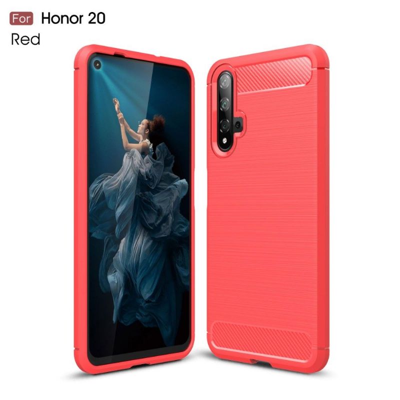 Kryty Na Mobil Na Honor 20 Uhlíkový Kartáčovaný Gel