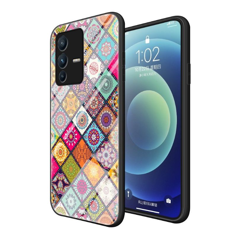 Kryt Na Vivo V23 5G Mandalový Kaleidoskop Se Stojanem