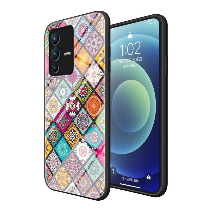 Kryt Na Vivo V23 5G Mandalový Kaleidoskop Se Stojanem