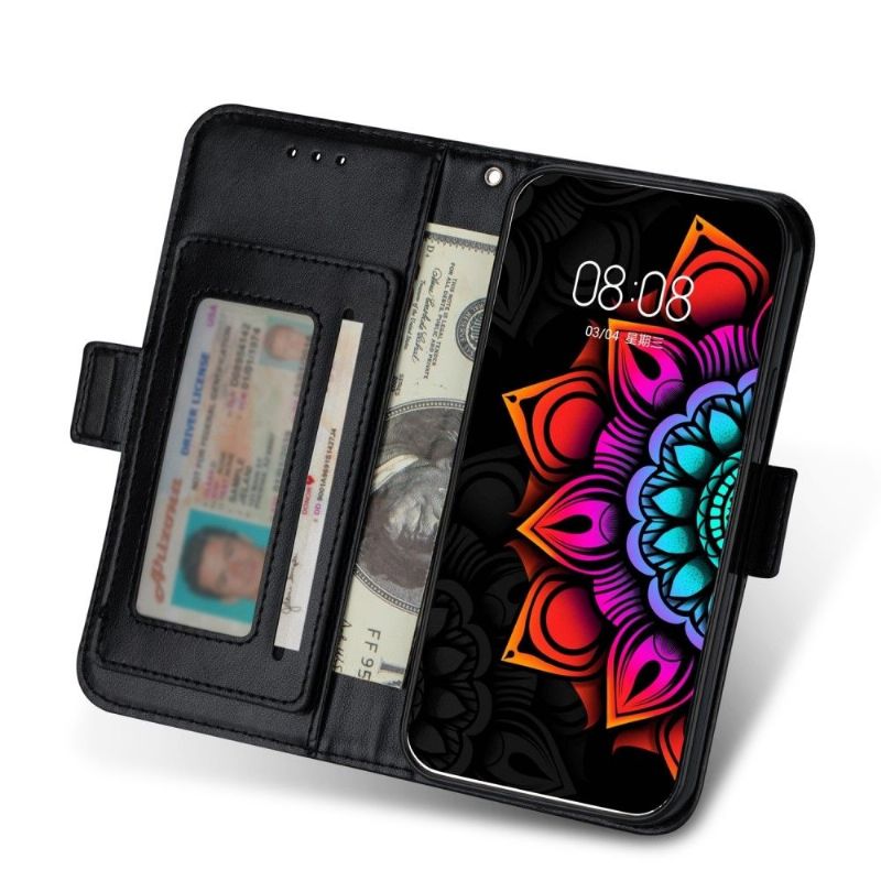 Flipové Pouzdro Na Samsung Galaxy S22 Ultra 5G Barevná Mandala Lady