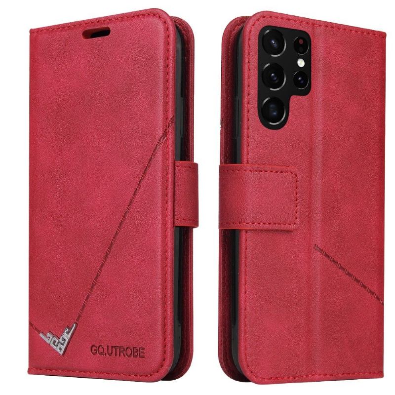 Flipové Pouzdro Na Samsung Galaxy S22 Ultra 5G Gq.utrobe Classic