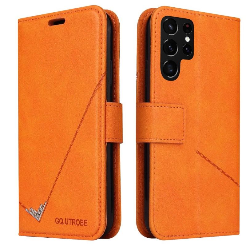 Flipové Pouzdro Na Samsung Galaxy S22 Ultra 5G Gq.utrobe Classic