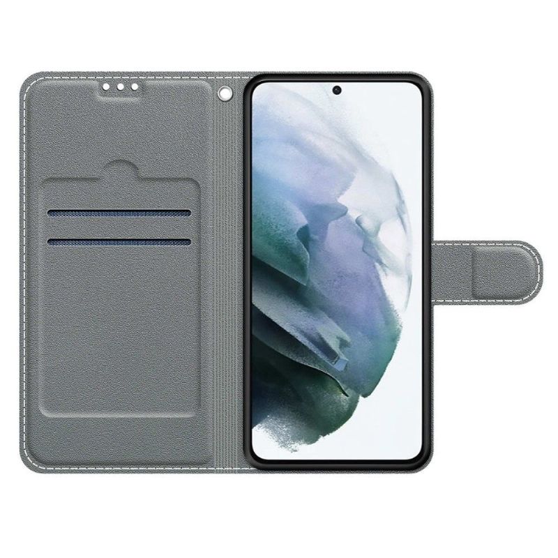 Flipové Pouzdro Na Samsung Galaxy S22 Ultra 5G Ilustrace Divokých Listů