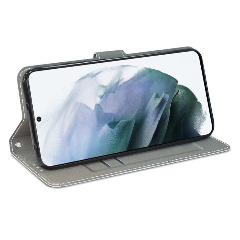 Flipové Pouzdro Na Samsung Galaxy S22 Ultra 5G Kapky Vody
