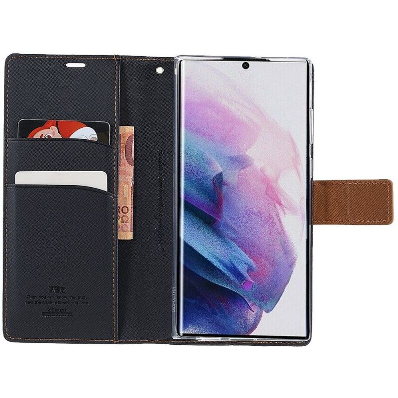 Flipové Pouzdro Na Samsung Galaxy S22 Ultra 5G Plátno Ve Stylu Řevu