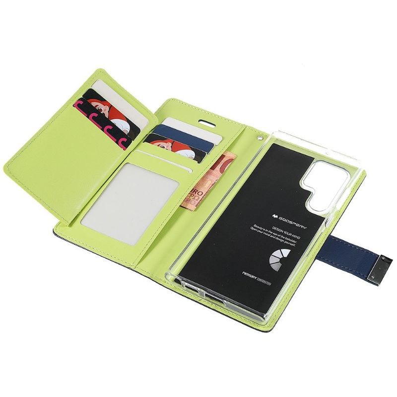 Flipové Pouzdro Na Samsung Galaxy S22 Ultra 5G Premium Rich Rich