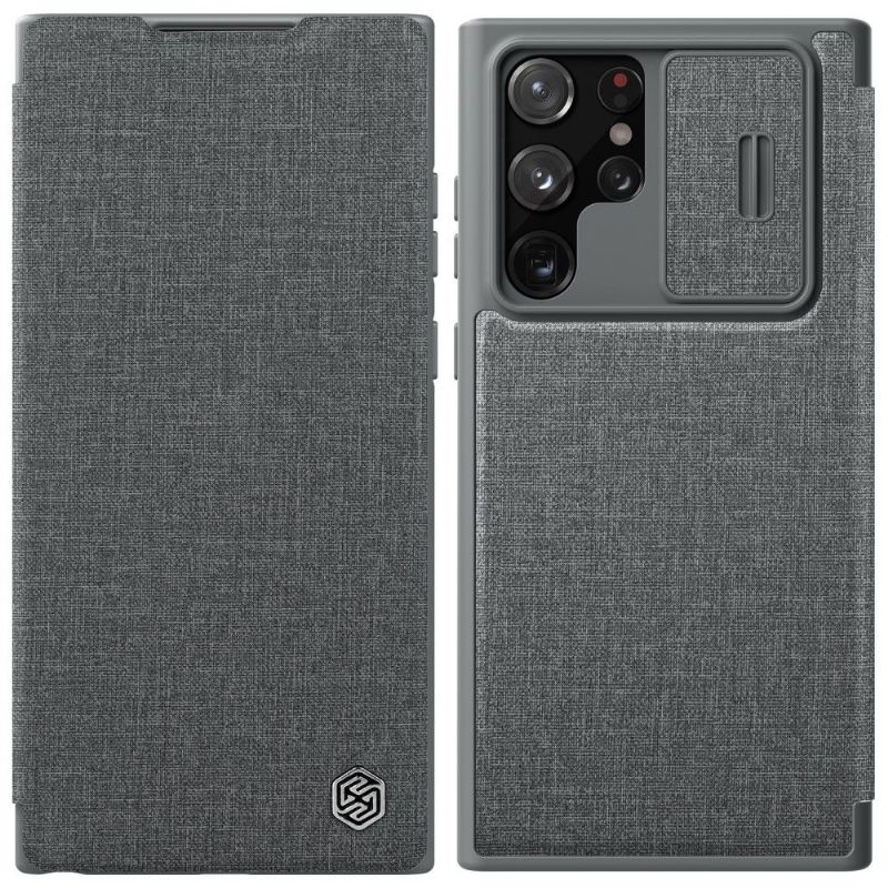 Kožené Pouzdro Na Samsung Galaxy S22 Ultra 5G Qin Pro Series Flip