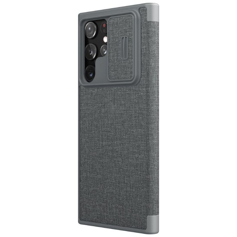 Kožené Pouzdro Na Samsung Galaxy S22 Ultra 5G Qin Pro Series Flip