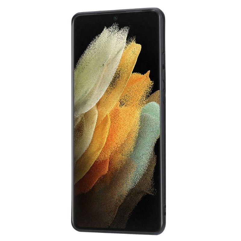 Kryt Na Samsung Galaxy S22 Ultra 5G Držák Karet S Koženými Efekty Zoé