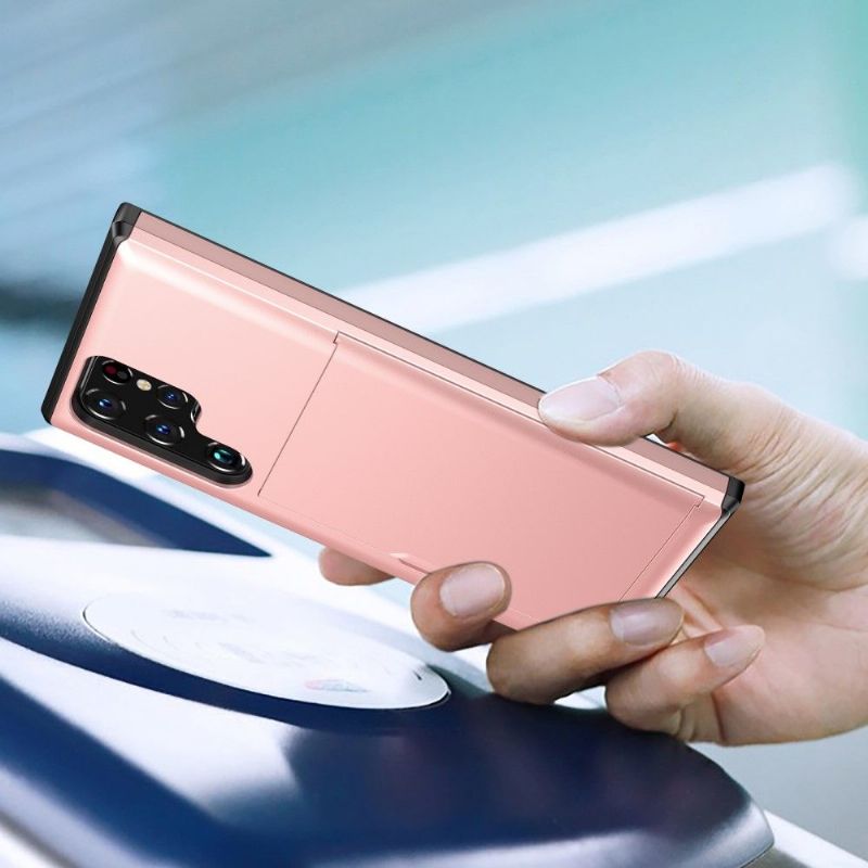 Kryt Na Samsung Galaxy S22 Ultra 5G Držák Karty S Matným Efektem Locard
