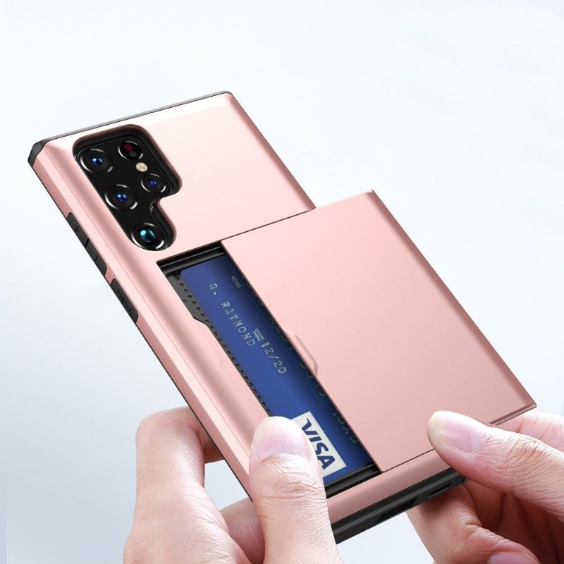 Kryt Na Samsung Galaxy S22 Ultra 5G Držák Karty S Matným Efektem Locard