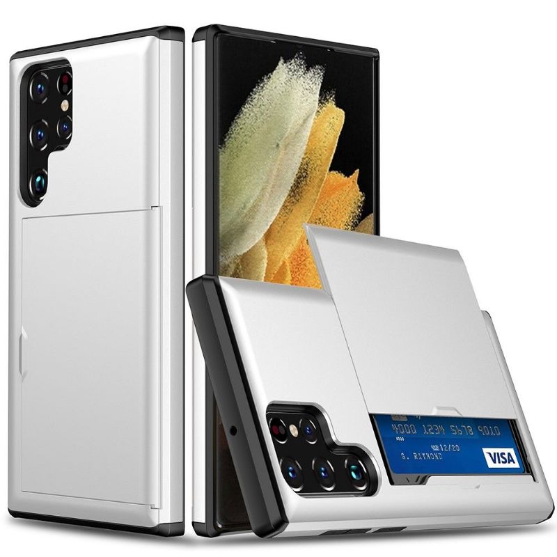 Kryt Na Samsung Galaxy S22 Ultra 5G Držák Karty S Matným Efektem Locard