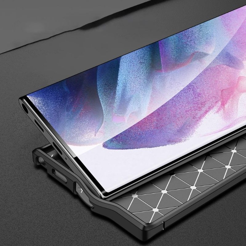Kryt Na Samsung Galaxy S22 Ultra 5G Flexibilní Zrnitá Povrchová Úprava