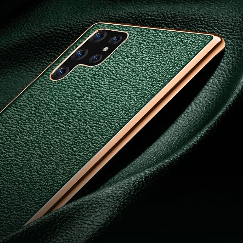 Kryt Na Samsung Galaxy S22 Ultra 5G Sulada Zrnitá Imitace Kůže