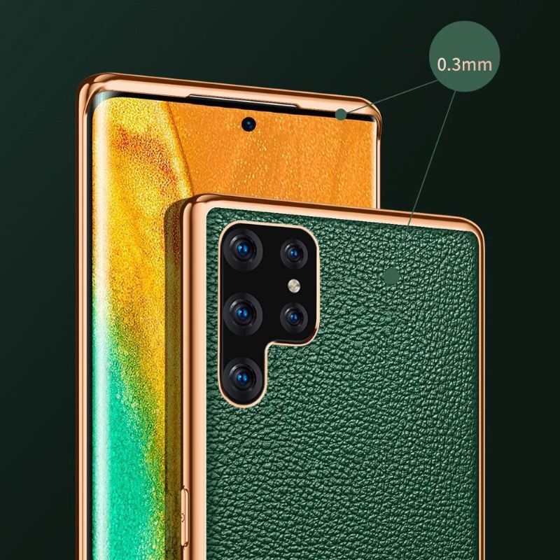 Kryt Na Samsung Galaxy S22 Ultra 5G Sulada Zrnitá Imitace Kůže
