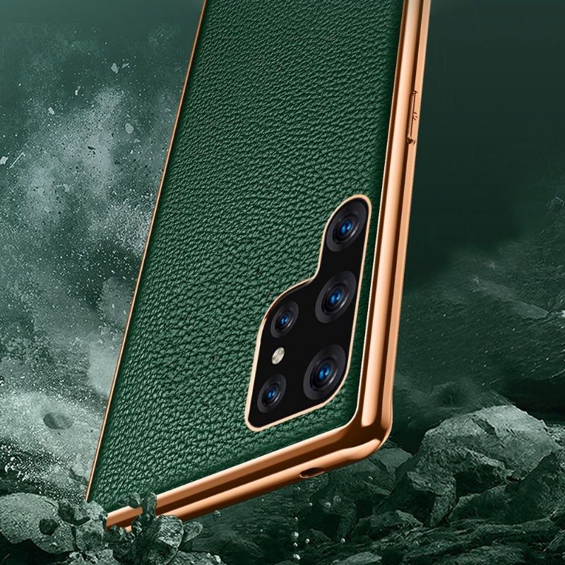 Kryt Na Samsung Galaxy S22 Ultra 5G Sulada Zrnitá Imitace Kůže
