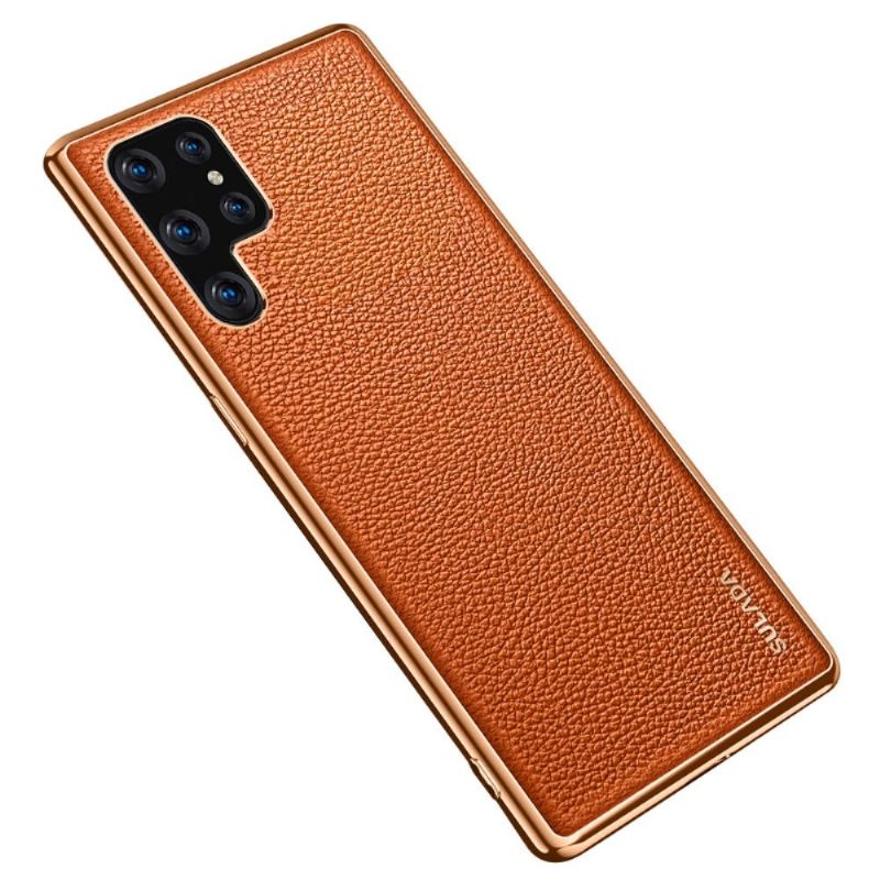 Kryt Na Samsung Galaxy S22 Ultra 5G Sulada Zrnitá Imitace Kůže