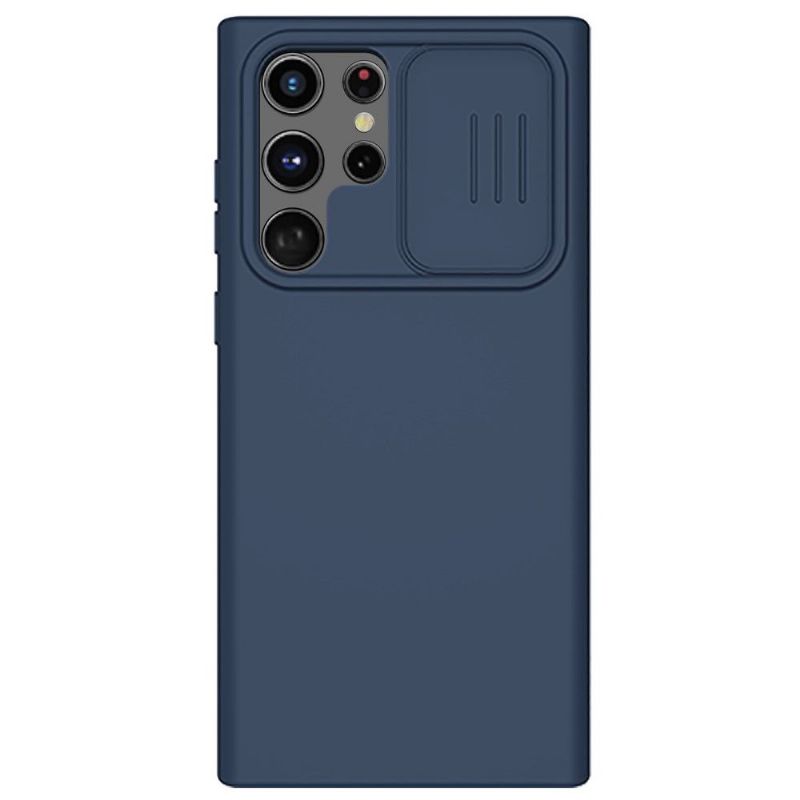 Kryt Na Samsung Galaxy S22 Ultra 5G Tekutý Silikonový Kryt Zadní Čočky